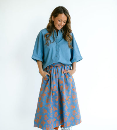 Julia skirt blue flower