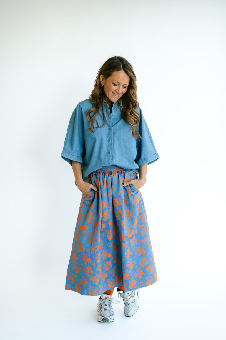 Julia skirt blue flower