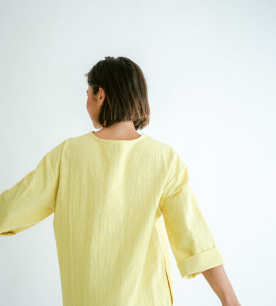 Lena dress yellow checks