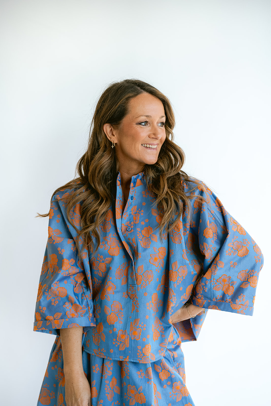 Maya blouse blue flower