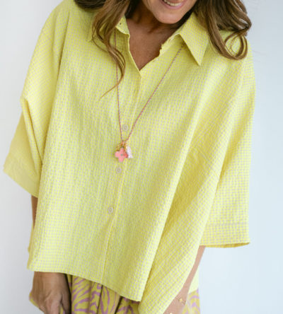Mette blouse yellow checks