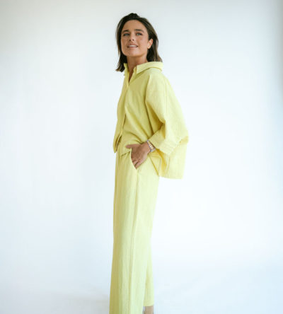 Mette blouse yellow checks