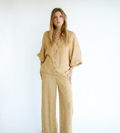 Morris blouse palm print