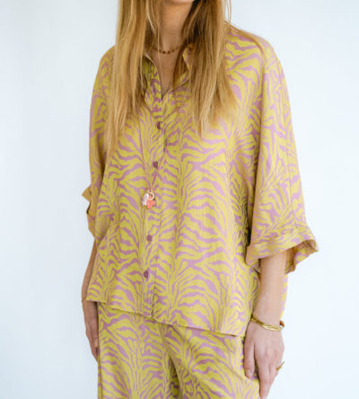 Morris blouse palm print