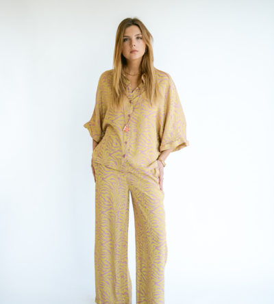 Sam pants palm print