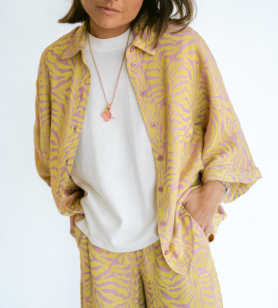 Sam pants palm print