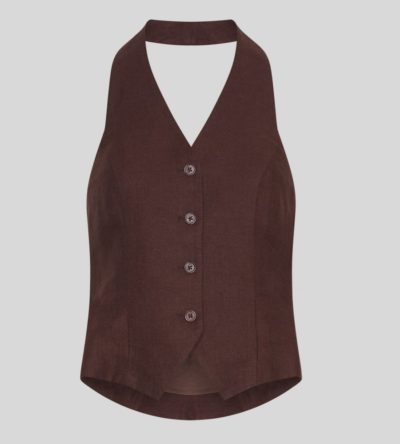 Naira Claritta linen waistcoat