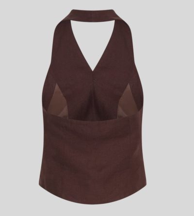Naira Claritta linen waistcoat