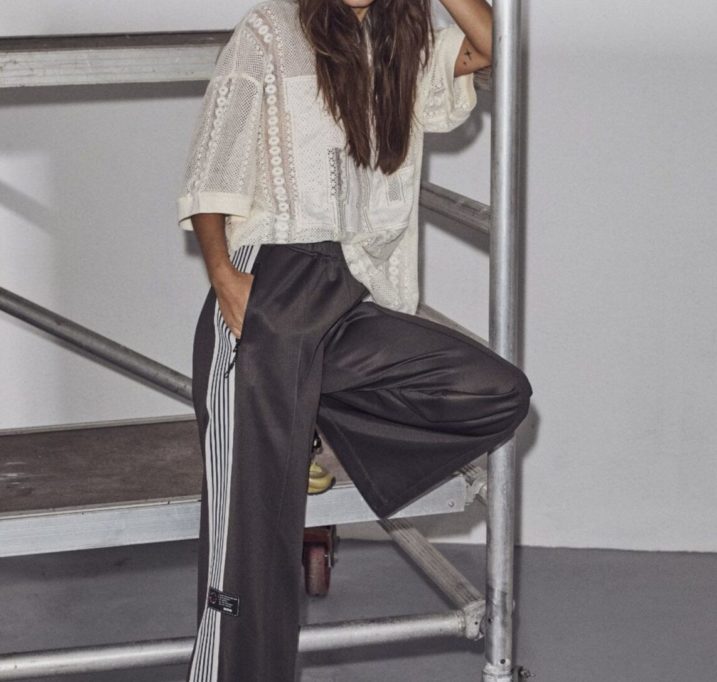 baggy track pants dark grey 3-p